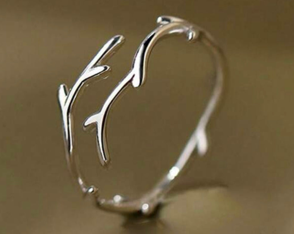 Sterling silver Antler ring