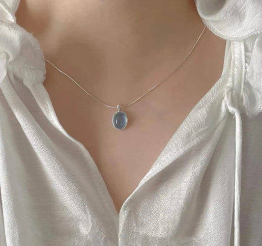 Moon stone necklace