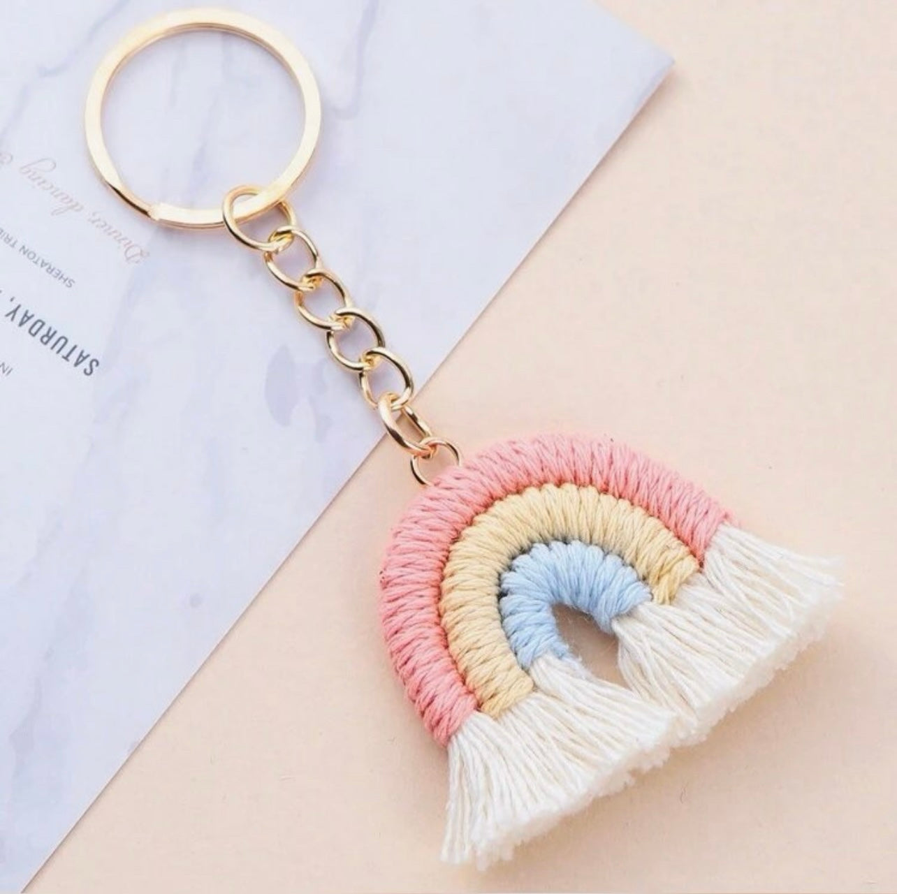 Rainbow key chain