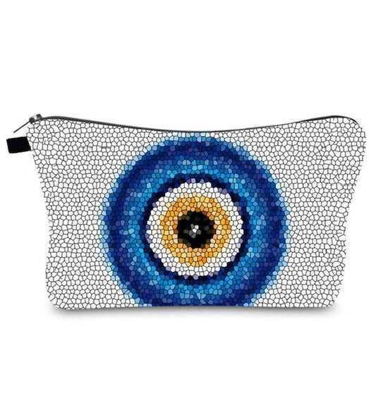 Graphic Make-up bag Stone