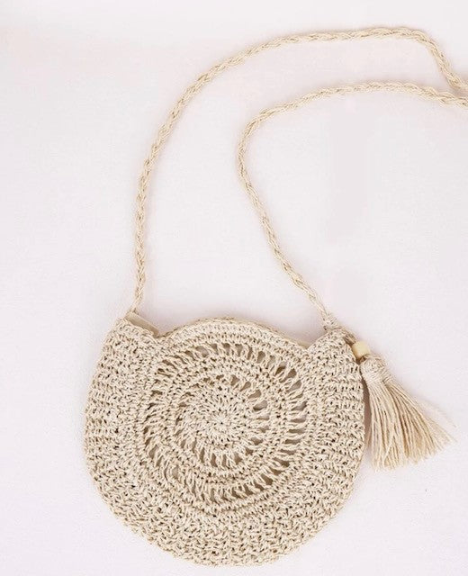 Boho Straw Bag with free gift.