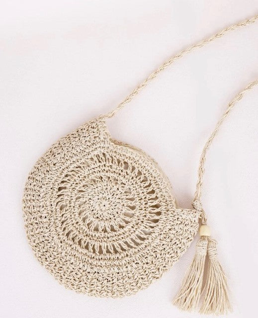 Boho Straw Bag with free gift.